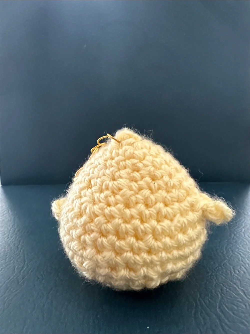 Handmade Crochet Chick Keychain